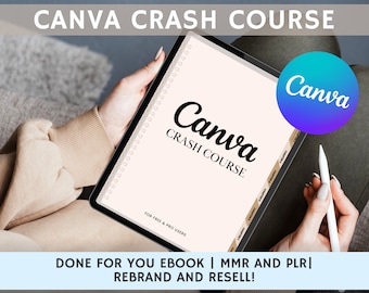Canva Course, Canva Pro, Ebook template Canva, Master Resell Rights, MRR, PLR, Plr Digital Products, Plr Templates, Canva guide, Canva PLR