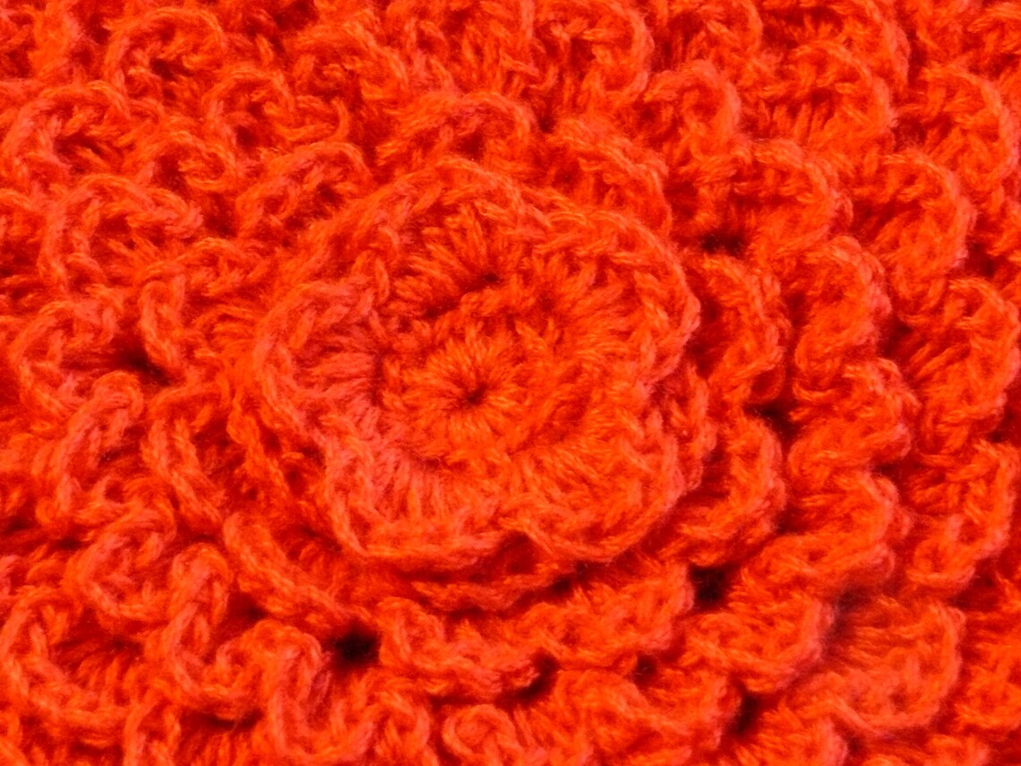 Crochet Hot Pad Flower Etsy