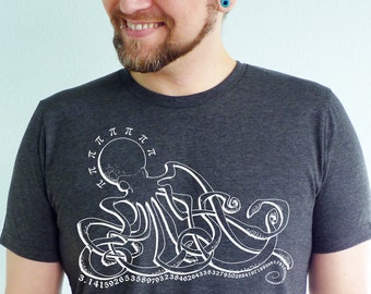 Octo Pi Math Shirt, Octopus Tshirt, Math Teacher Gift, Graduation Gift, STEM Shirt, Math Shirt, Science Shirt, Pi Shirt - OctoPi Mathematics