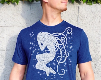 Weltraum Tshirt, Astronaut Shirt, Weltraum Geschenke für Männer, Astronomie Shirt, Astrologie Geschenke, Sonnensystem - Tiefen des Weltraum Herren Tshirt