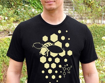 Bee Tshirt, Science Tshirt, Bee Shirt, Science Shirt, Unisex Tshirt, Mens Tshirt, Teacher Tshirt, Science Teacher Gift, Bee Scientific Shirt