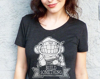 Camiseta de artesano, camiseta de creador, camisetas inspiradoras, regalo de artesano, regalo de bricolaje, camiseta de ingeniero, camiseta motivacional, regalo para ella - Build Something