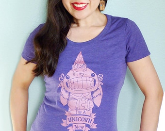 Maglietta unicorno da donna, regali unicorno per donna, regalo per lei, maglietta unicorno, maglietta carina - I'm A Unicorn Now maglietta da donna