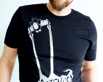 Penguin Science Tshirt, Science Shirt, Funny Tshirt, Science Gift, Science Teacher Tshirt, Jetpack Penguin Shirt - Flight of the Penguin Tee
