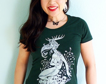 Faun Womens Tshirt, Plant Shirt, Gardening Gifts, Plant Lover Shirt, Plant Gifts, Witchy Shirt, Nature Shirt - Lore of the Woods