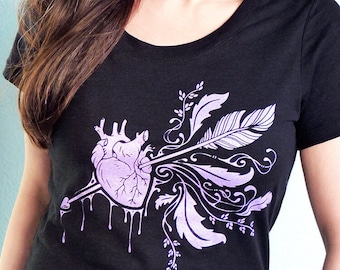 Anatomical Heart Shirt, Valentines Day Shirt, Wife Gift, Love Tshirt, Valentines Day Gift for Her, Heart Shirt - Lovestruck Womens Tshirt