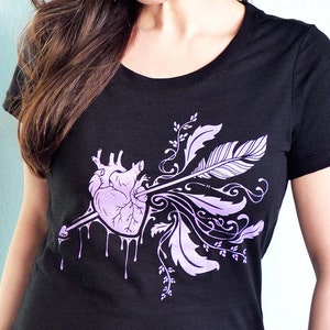 Anatomical Heart Shirt, Valentines Day Shirt, Wife Gift, Love Tshirt, Valentines Day Gift for Her, Heart Shirt - Lovestruck Womens Tshirt bild 1