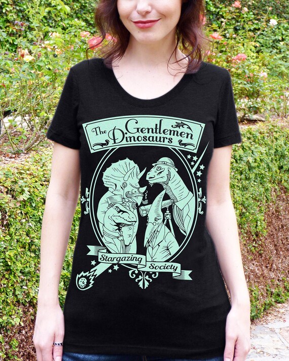 Dinosaur Shirt Womens Astronomy Tshirt 