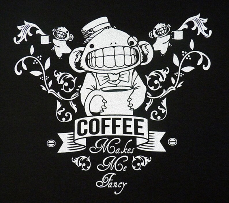 Coffee Shirt, Womens Shirt, Caffeine Tshirt, Coffee Lovers Gift, Coffee Gift, Coffee Shirt Women, Funny Tshirt Coffee Makes Me Fancy Shirt image 4