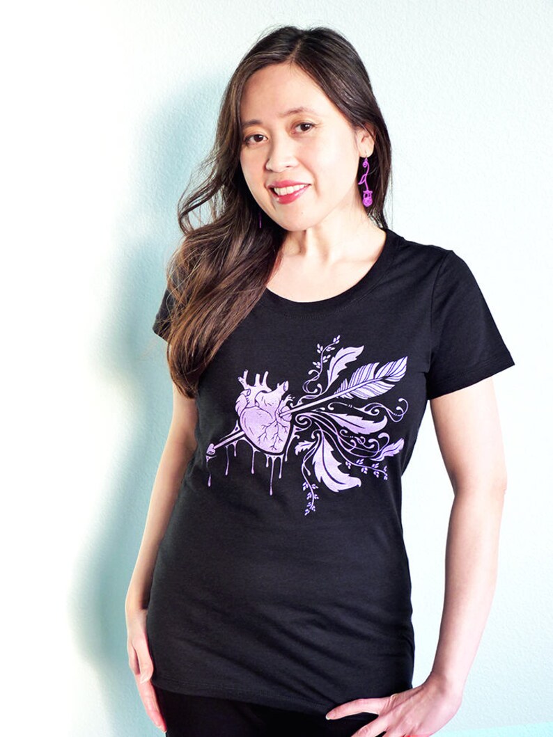 Anatomical Heart Shirt, Valentines Day Shirt, Wife Gift, Love Tshirt, Valentines Day Gift for Her, Heart Shirt - Lovestruck Womens Tshirt bild 2