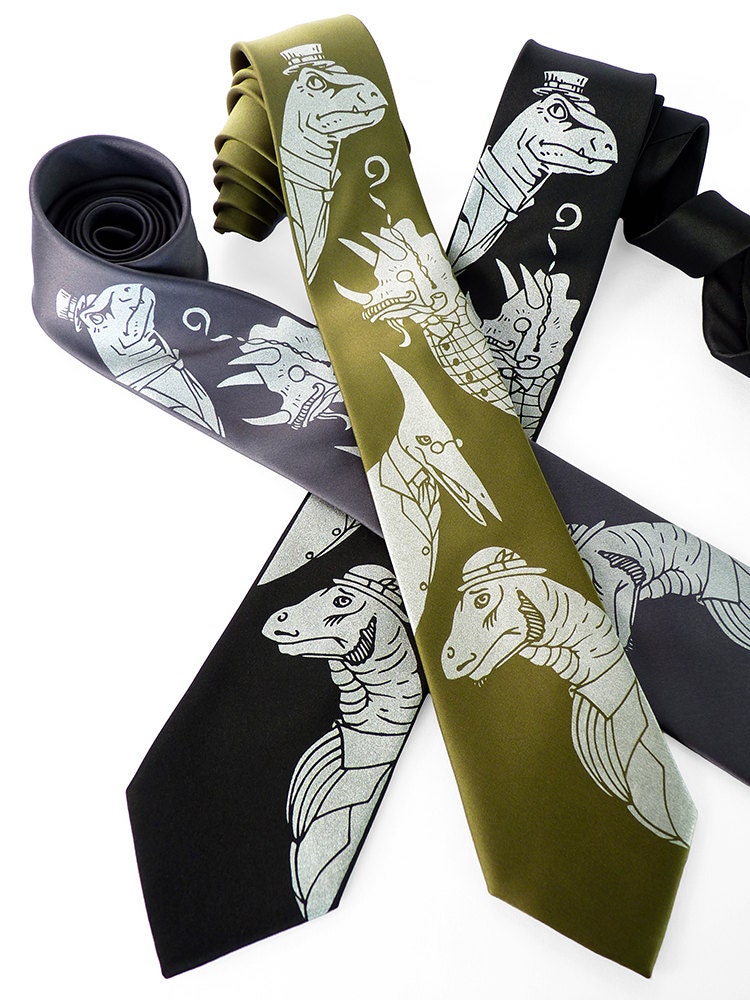 mens dinosaur tie