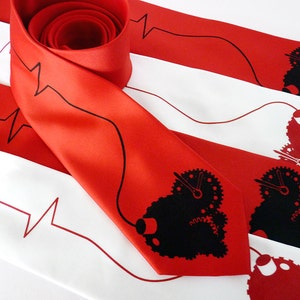 Wedding Neckties, Heart Wedding Ties, Groomsmen Gift, Groomsmen Ties, Heart Necktie, Neckties for Men, Heart Tie - Clockwork Heart 5 Tie Set