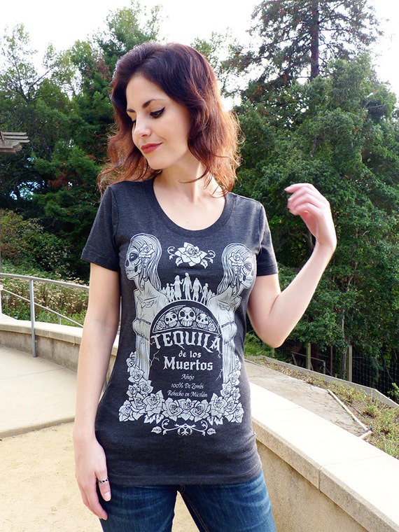 Tequila Shirt Sugar Skull Shirt Dia De Los Muertos Shirt 