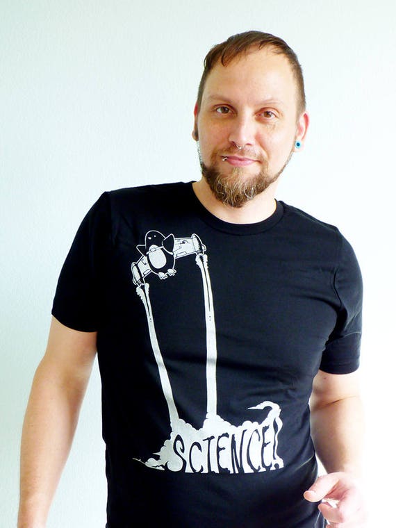 Penguin Science Tshirt, Science Shirt, Funny Tshirt, Science Gift, Science Teacher Tshirt, Jetpack Penguin Shirt - Flight of the Penguin Tee