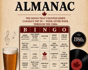 The Music Bingo Almanac: Canadian Edition, 1980s