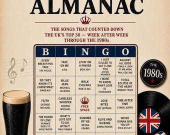 The Music Bingo Almanac: United Kingdom Edition, 1980s