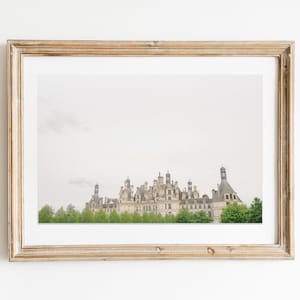 Chambord Print, Loire Valley Wall Art, France Photography, Travel Fine Art Print, Minimalist Wall Decor, Loire Valley Photography