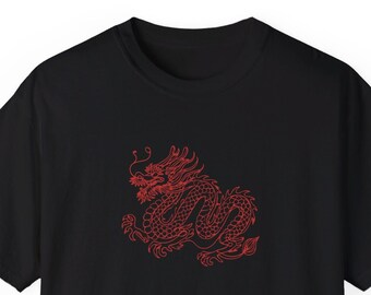 Red Dragon. Funny T-shirt Original Unique Design Clever Graphic Tee Unisex Shirt, Humorous Gift, Sarcastic Apparel