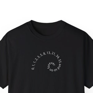 Fibonacci Sequence Spiral T-Shirt: Math Humor STEM Tee