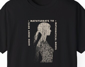 T-shirt fille code binaire : humour mathématique amusant, cadeau STEM pour geek