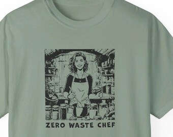Zero Waste Chef T-Shirt: Funny Foodie Gift, Culinary Tee