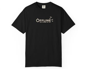 Camiseta de influencers offline: camiseta de redes sociales teñida en prenda