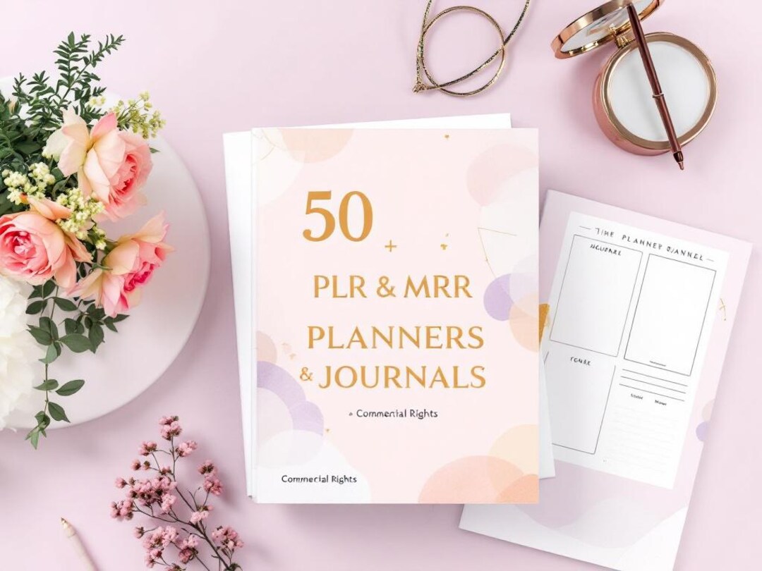50 PLR MRR Planners and Journals Bundle | Commercial Use (instant ...