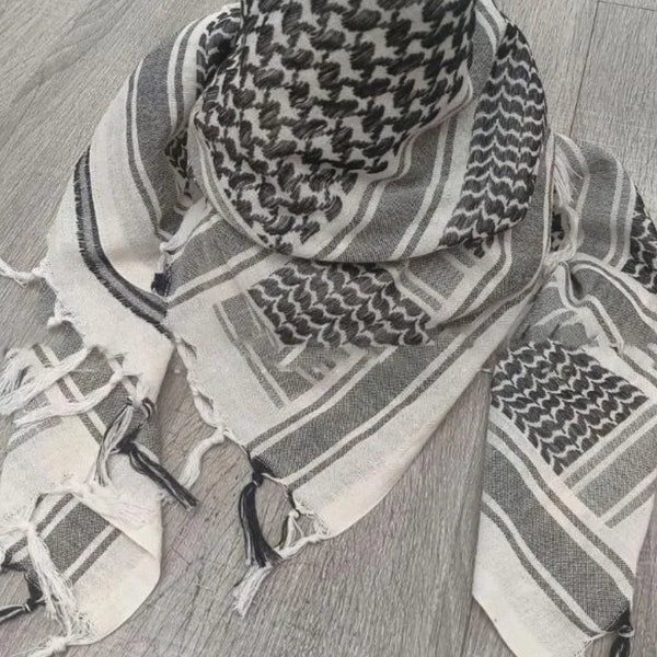 Traditional Palestinian Keffiyeh - 100% Handmade Cotton - #FreePalestine