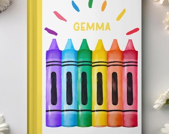 Cuaderno pequeño para primer grado, segundo grado, regalo para estudiantes, útiles escolares personalizados, primer día de jardín de infantes, rastreador de tareas, regalo lindo para niños.