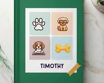 Cuaderno pequeño para primer grado, segundo grado, regalo para estudiantes, útiles escolares personalizados, primer día de jardín de infantes, rastreador de tareas, regalo lindo para niños.