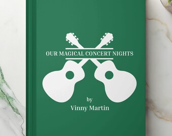 Regalo para guitarrista, regalo para entradas de conciertos, diario para hombres, diario musical, libro de diario de conciertos, regalo para músicos, regalo para amantes de la música.
