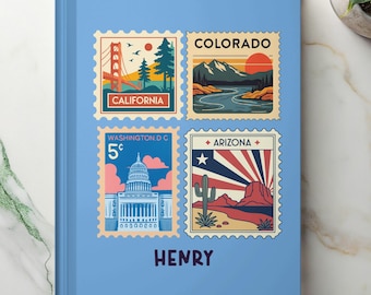 Cuaderno pequeño para primer grado, segundo grado, regalo para estudiantes, útiles escolares personalizados, primer día de jardín de infantes, rastreador de tareas, lindo regalo para niños.