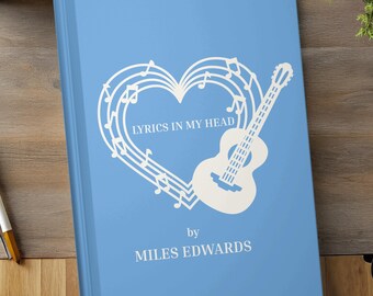 Regalo para guitarristas, regalo para entradas de conciertos, diario para hombres, diario musical, libro de diarios de conciertos, regalo para músicos, regalo para amantes de la música