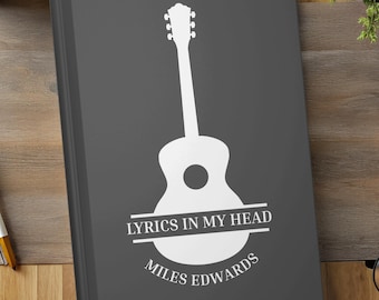 Regalo para guitarrista, regalo para entradas de conciertos, diario para hombres, diario musical, libro de diario de conciertos, regalo para músicos, regalo para amantes de la música.