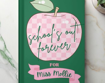 Jubilación de maestras, regalos de jubilación para maestras, regalo divertido de jubilación, buena suerte, cuaderno divertido para jubilados, diario personalizado