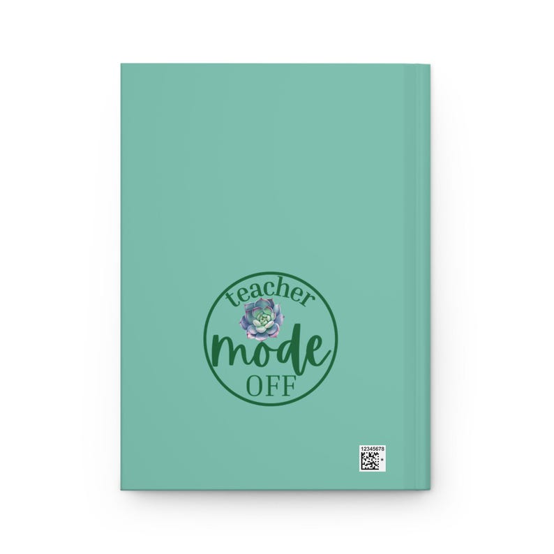 Personalized Teacher Retirement Journal, Succulent Design, Funny Retirement Gift image 6