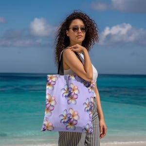 Hawaiian Plumeria Bag, Womens Purse, Hawaiian Flower, Honolulu Oahu Waikiki, Tropical Flowers, Aloha Hawaii Bag, Spring Summer Accessories
