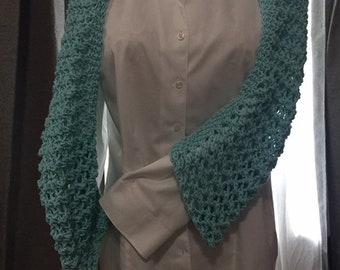 Cotton Knit Fishnet Coverup