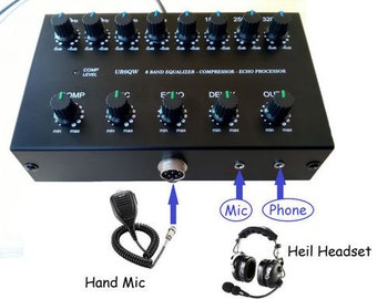 Equalizer Audio 8 Band Sound Equalizer With Noise Gate, Echo