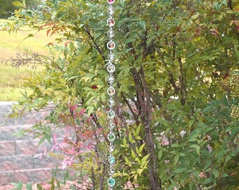 Crystal & Mixed Metal Ginormous Rainbow Suncatcher Whirly Jig