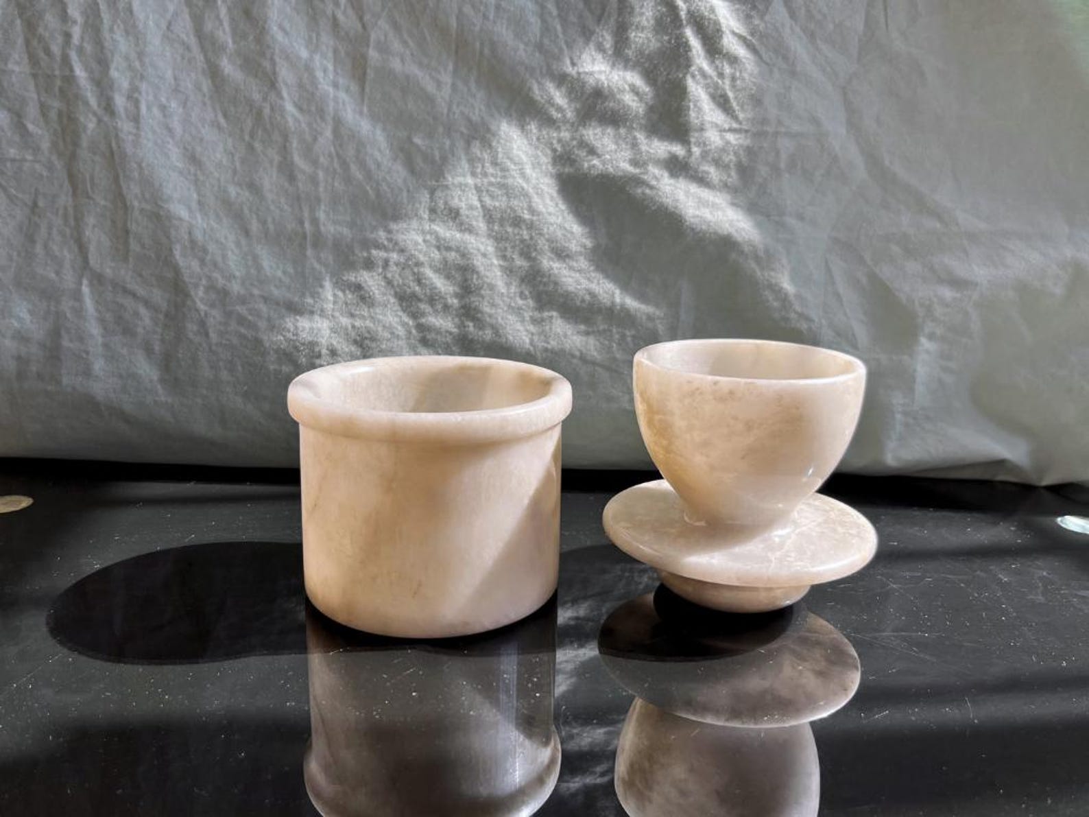 Marble Butter Dish with Lid