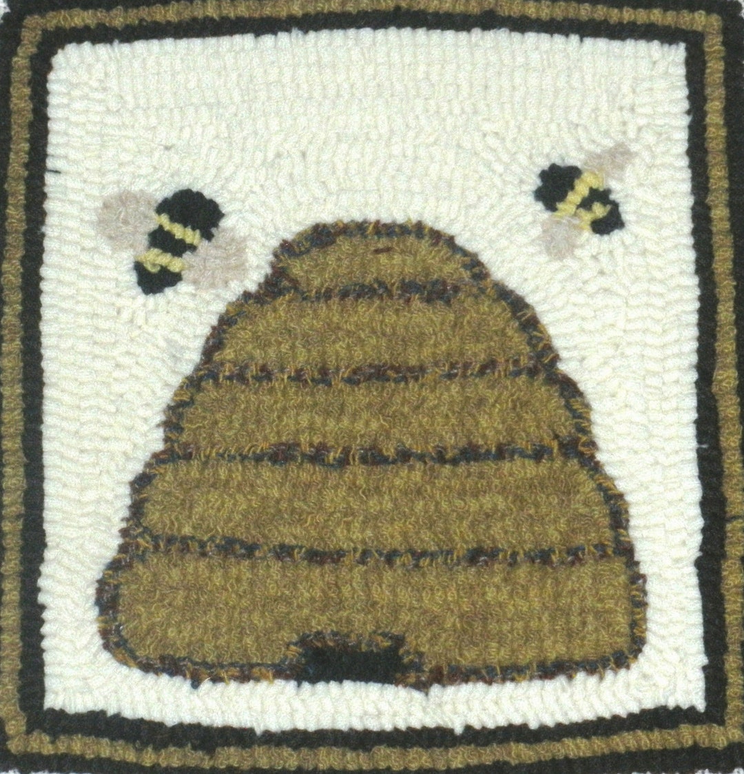 Bee Skep Rug Hooking Kit - Etsy