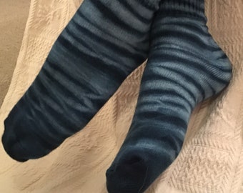 Indigo Dyed Arashi Socks