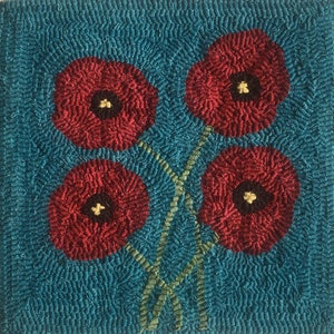 Tapijthaakset - &quot;Klaprozen&quot;