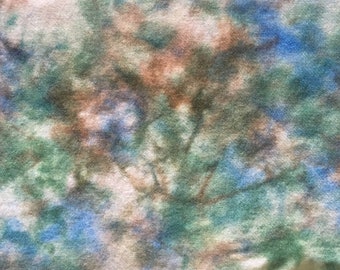 Hand-dyed Woo Fabric - "Gaia"