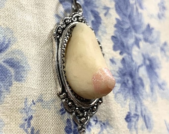 Small Breast Pendant. * Free Shipping *