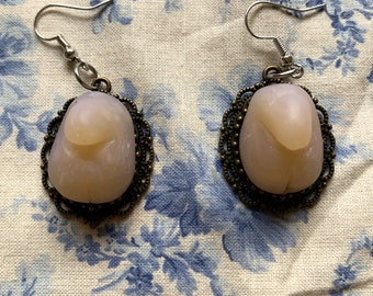 Hand sculpted translucent penis earrings