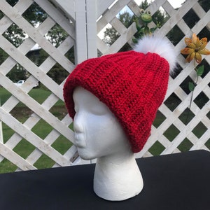 Red sparkle hat image 3