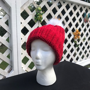 Red sparkle hat image 1