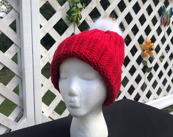 Red sparkle hat
